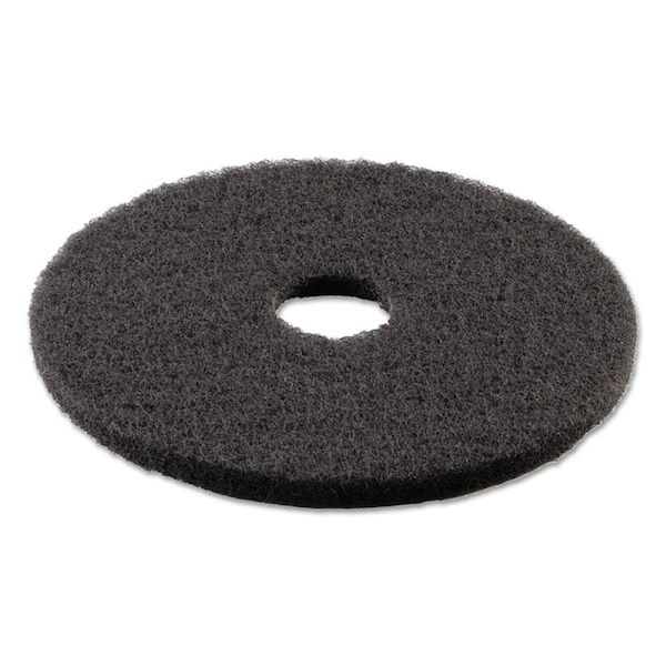 Overtime 15 in. dia Ultra High-Speed Natural Hair Floor Pads - Black, 5PK OV3767617 - main